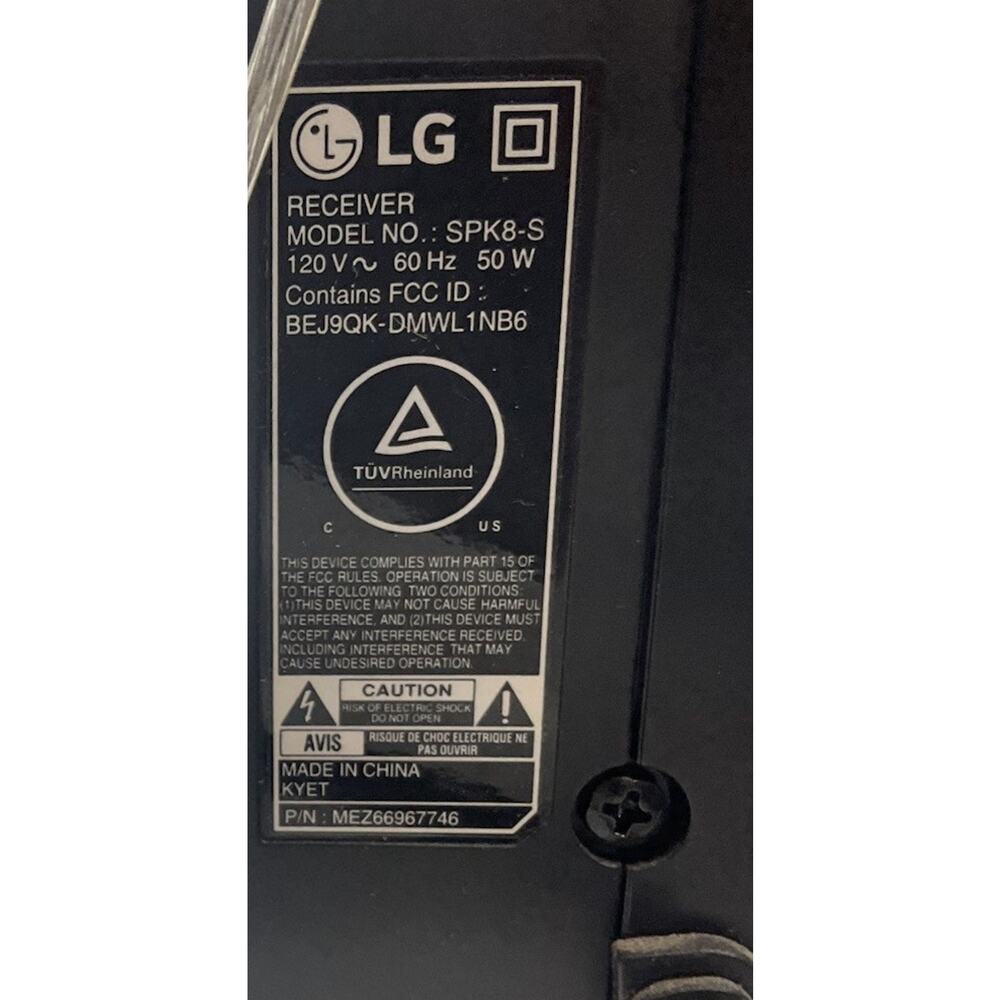 LG SP7R 7.1 Channel High Res Audio Sound Bar with Rear Speaker Kit - Picture 8 of 9